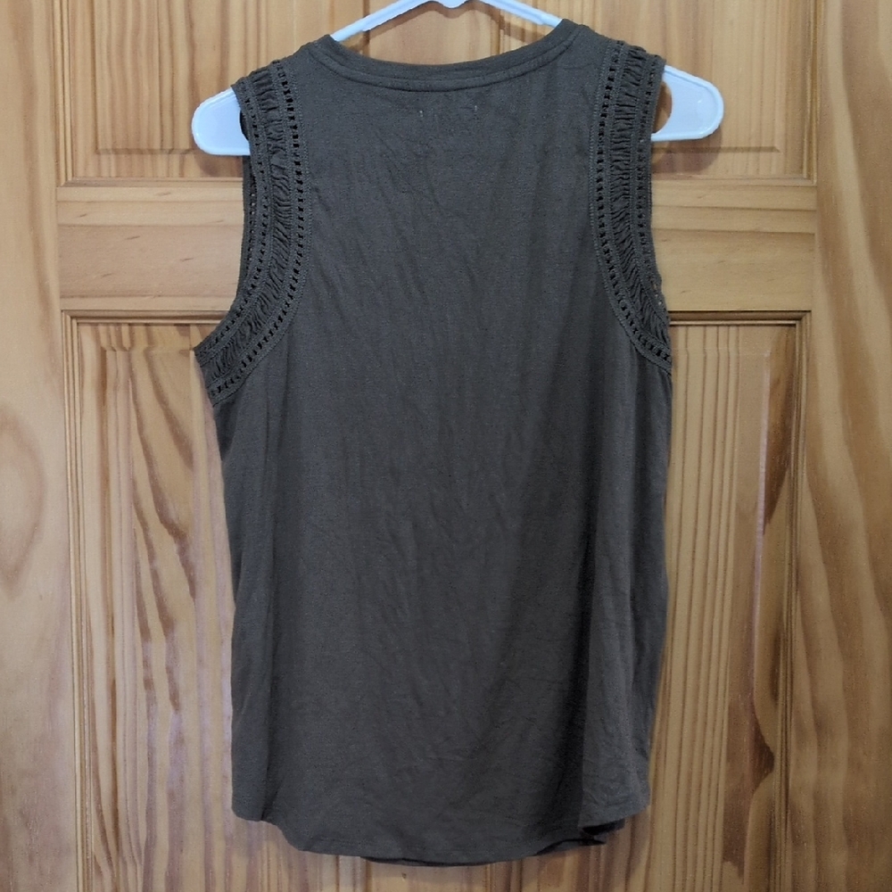 Maurices Olive Sleeveless Tank Top - Picture 3 of 3